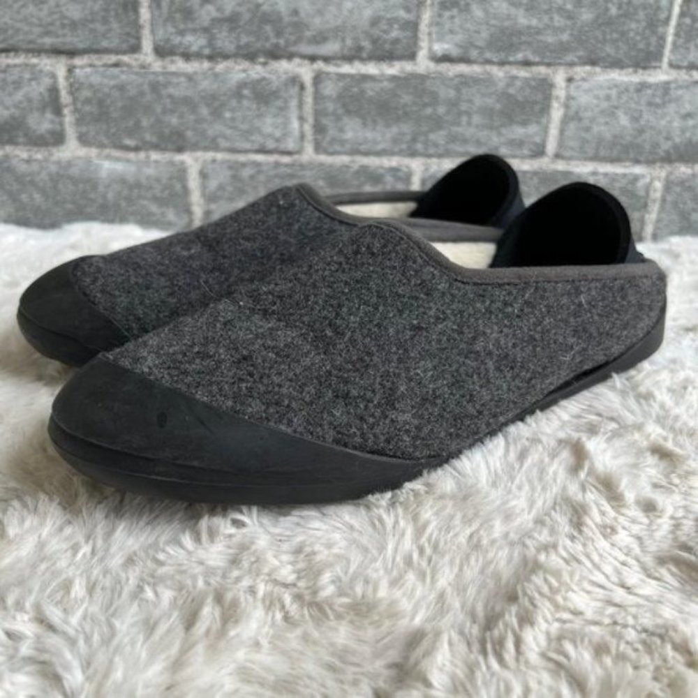 Mahabis Gray and Black Slippers Size 40 EU